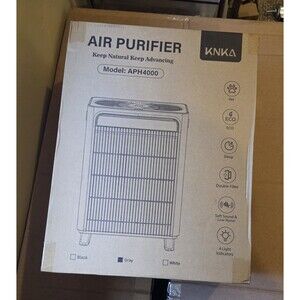 KNKA Air Purifier Large Room Up to 1,695 Ft², HEPA Air Cleaner, Gray, APH4000